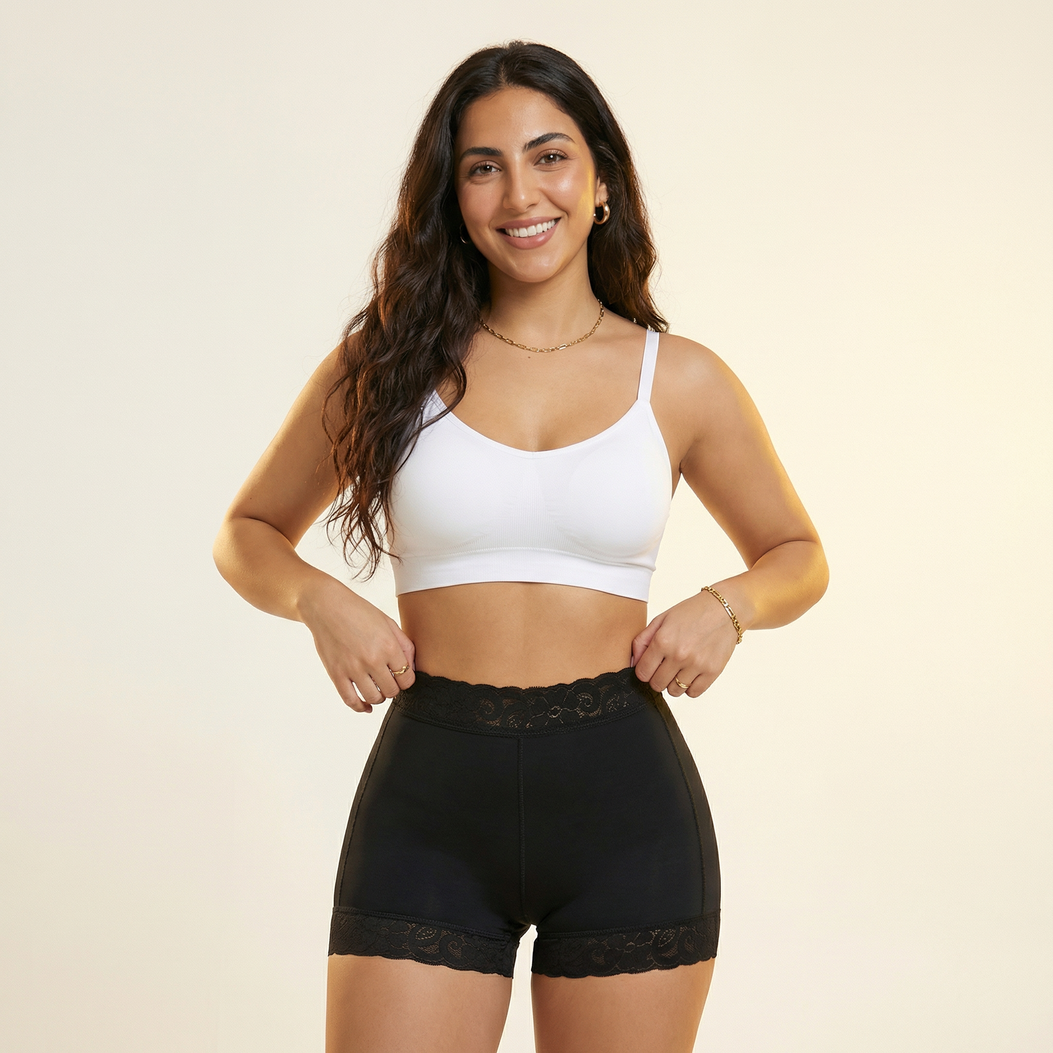 Low-Waisted Smoothing Shorts
