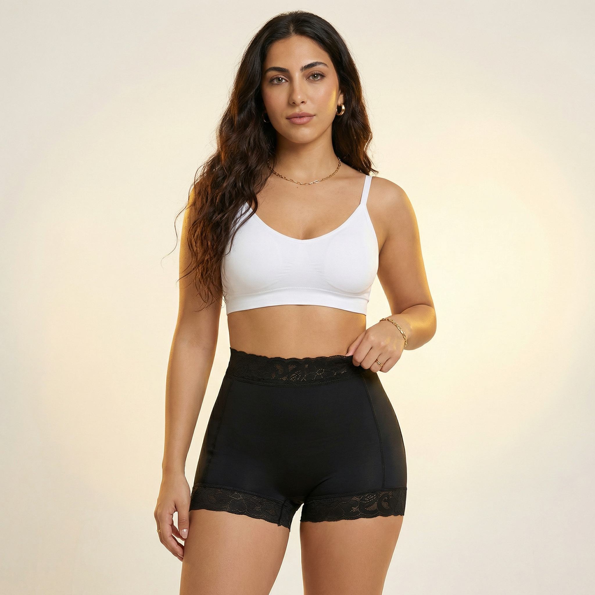 Low-Waisted Smoothing Shorts